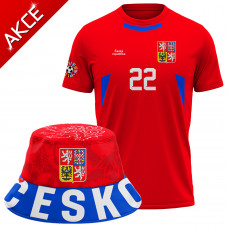 Fotbalová akce! Fan dres Česko + Fanklobouček